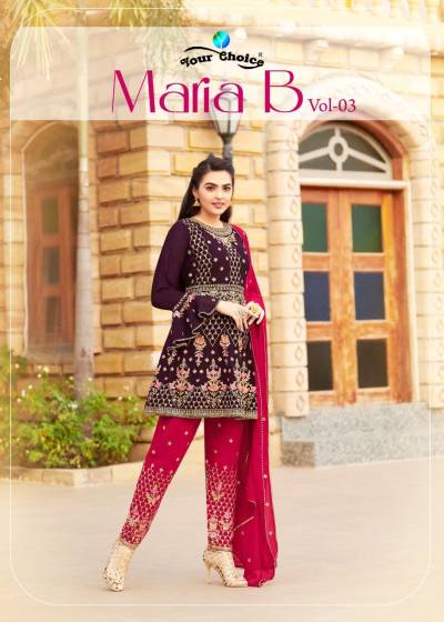 Maria B Vol 3 By Your Choice Eid Special Georgette Salwar Kameez Collection